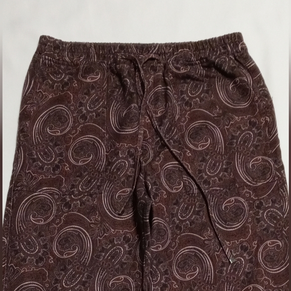 NWT Zara Women's Paisley Print Straight Pants. Size S. Color Purple. - Picture 7 of 12
